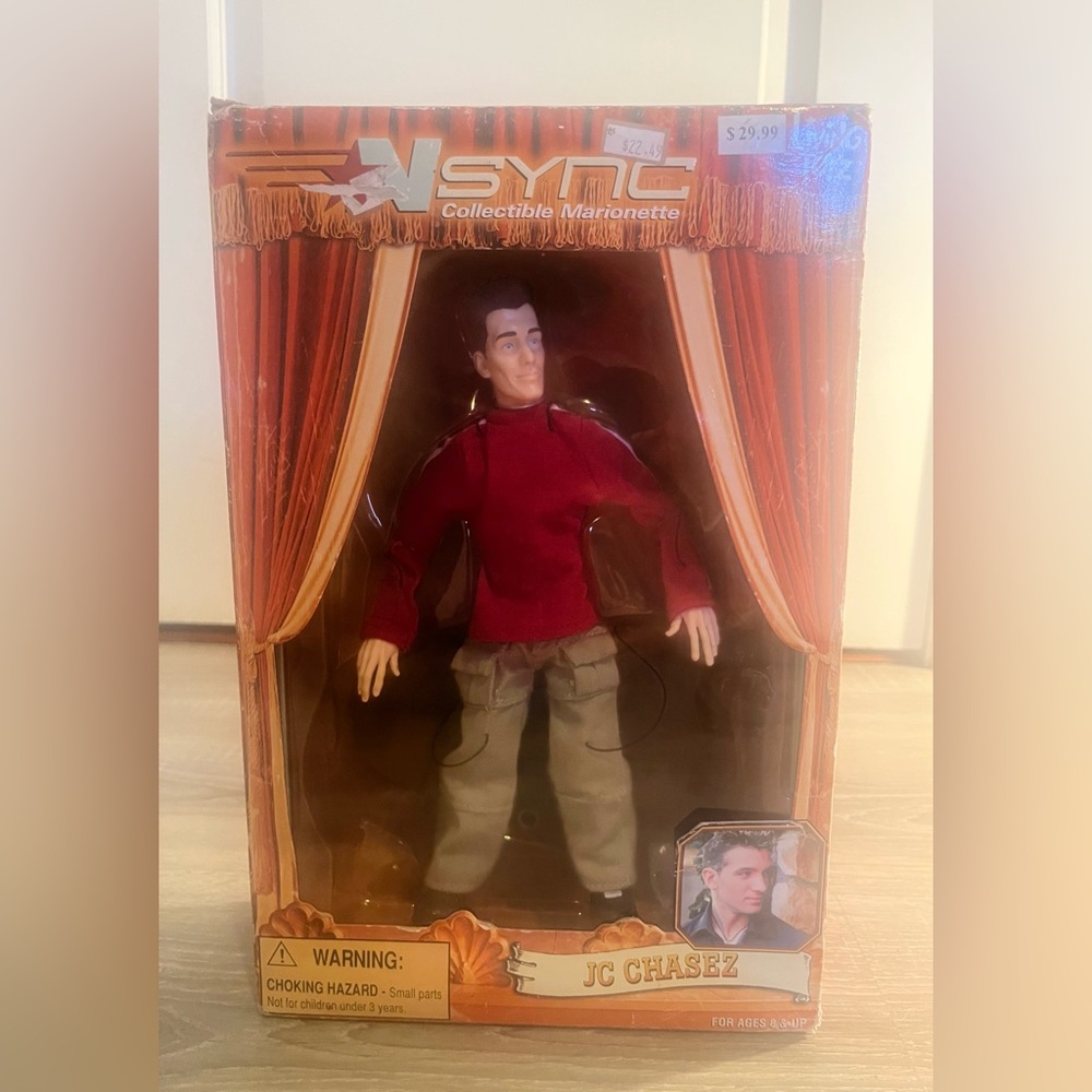 NSYNC JC Chasez Collectible Marionette Action Figure 2000 Living Toyz Vintage
